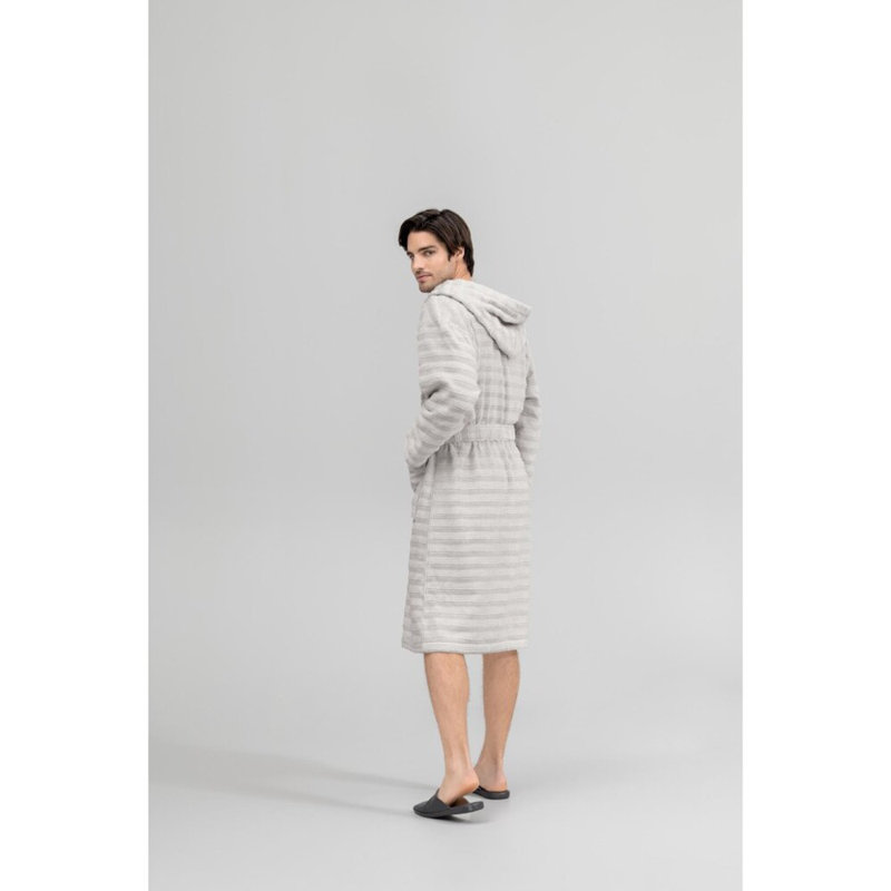 Galio Bathrobe, Pearl Gray, XS/S