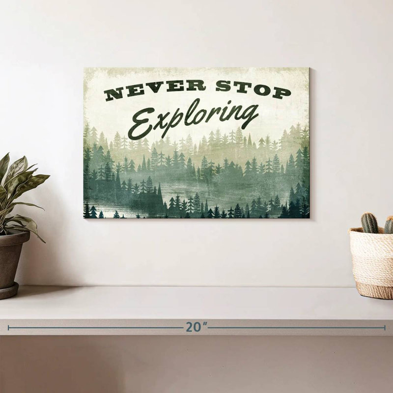Tergel Never Stop Exploring Greenery, 8" H x 12" W