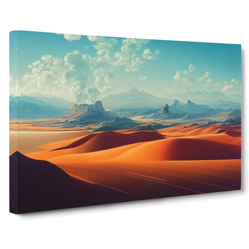 Pleasing Mountain Landscape - Wrapped Canvas, 40cm H x 60cm W x 3cm D