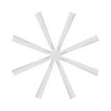 Size Matters 8-Blade Smart Ceiling Fan With Remote Control Included, Works With Alexa and iOS / Android App