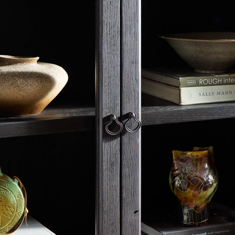 Alden Cabinet-Worn Black Oak
