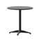Siyah Round Aluminum Smooth Top Indoor-Outdoor Bistro Table with Base