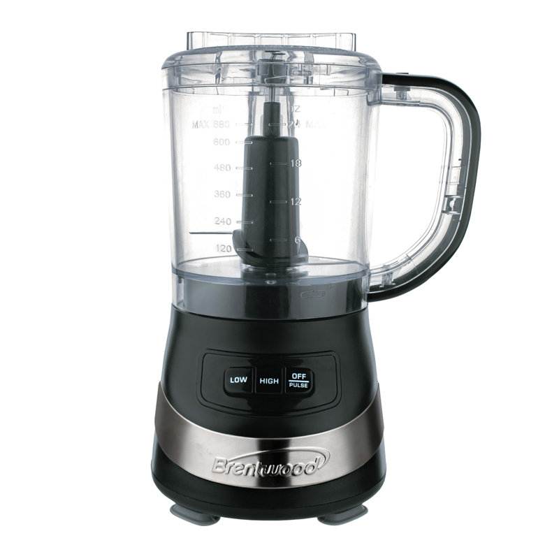 Brentwood Black 3-Cup Food Processor