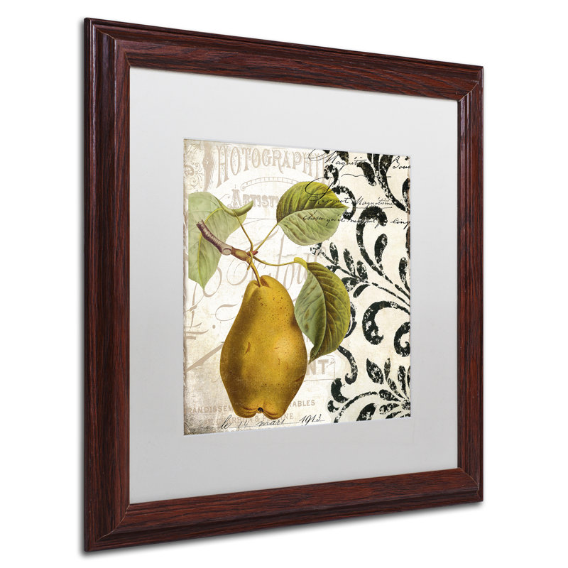 Jadaya «Les Fruits Jardin I», impression encadrée, Blanc, H 16 po x l 16 po x P 0,5 po