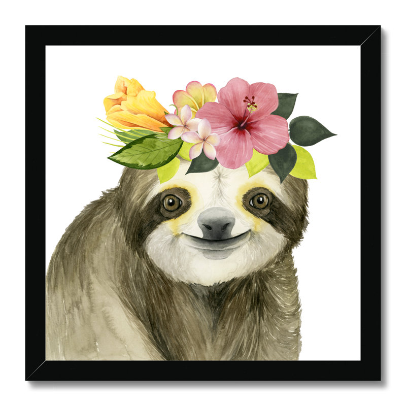 Tropical Halo VIII by Grace Popp - Painting, Black Framed Paper Print, 34cm H x 34cm W