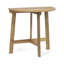 Table bistro semi-ronde en bois, pliable, table en bois de beauté naturelle, pliable et avec
