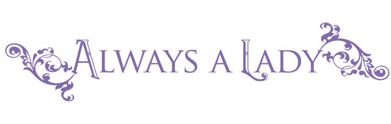 Décalcomanie murale "always a lady", H 15 po x l 75 po x P 0,01 po, Lavande