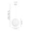Luminaire suspendu sphère 1 lumière Cloud-Glow Moon pour chambre à coucher