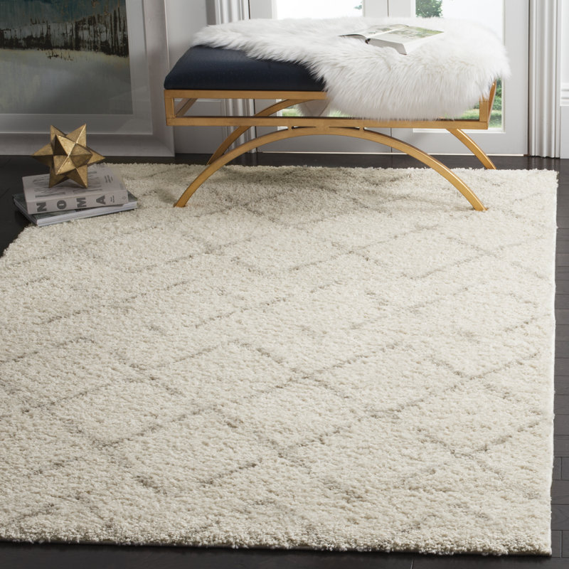 Maxton Geometric Hand Woven Area Rug, Rectangle 201 x 279 cm