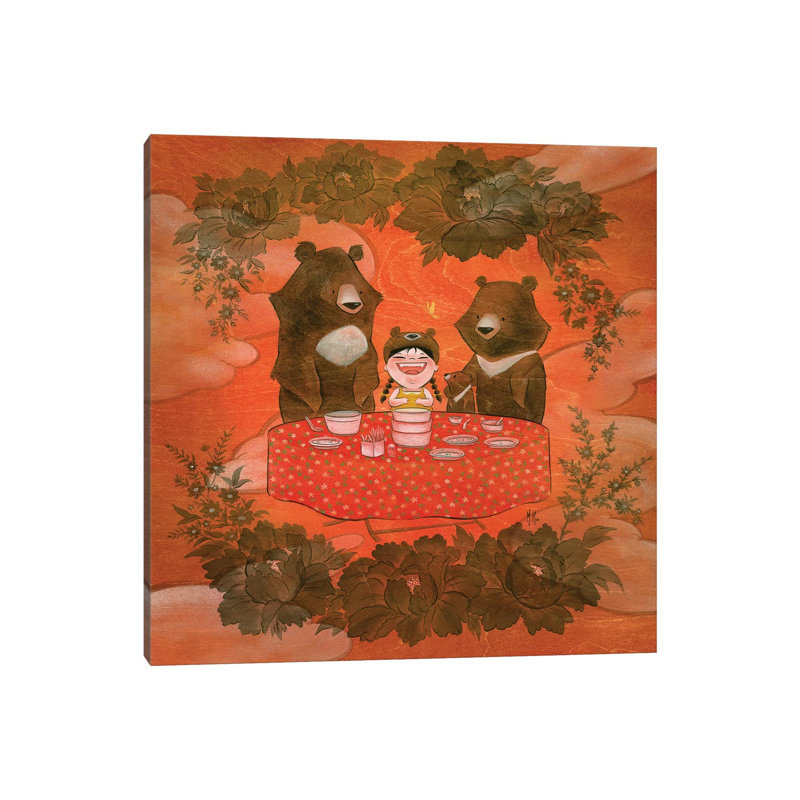Three Bears by Martin Hsu - Wrapped Canvas Gallery-Wrapped Canvas Giclée, 66.04 cm H x 66.04 cm W x 3.175 cm D