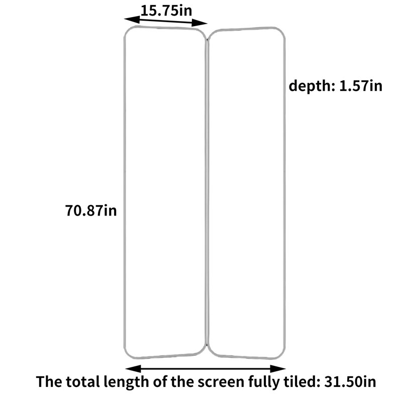 Liasia, 70.87" H x 31.5" W x 1.57" D