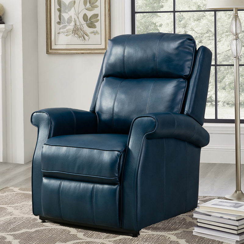 Fauteuil relevable Landis, Marine, Pas d'inclinaison