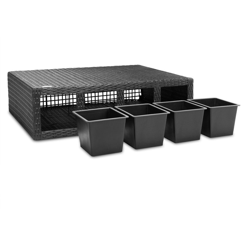 Ila Handmade Planter Box, Black