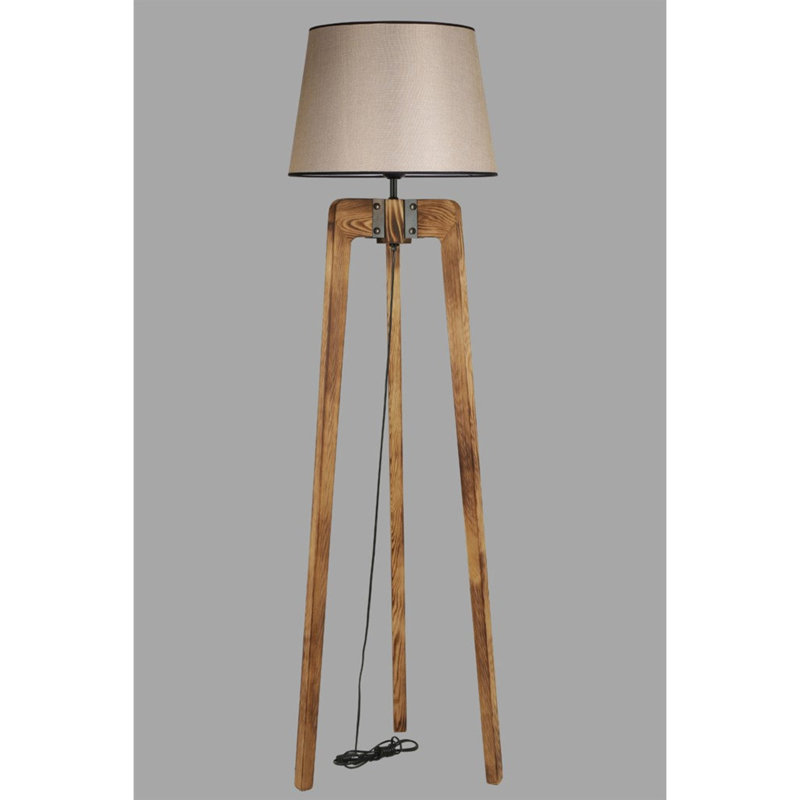 Claycomb 170cm Tripod Floor Lamp, Beige