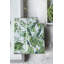 Ensemble de 2 boîtes de rangement de livres botaniques décoratives - Design empilable multi-tailles avec motif de feuilles vertes tropicales, solution d'organisation de bureau à domicile de style rétro