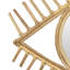 Miroir mural Greta, structure Sunburst, fibre naturelle