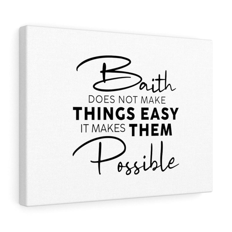 Makes Them Possible - Wrapped Canvas Print, 28cm H x 36cm W