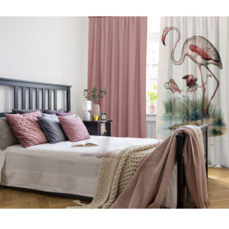 Dhanvi Velvet Blackout Curtain Panel Pair, 148cm x 400cm