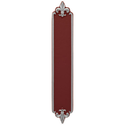 Fleur de Lis 4-Line Wall Address Plaque