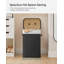 Bamboo Laundry Basket, 72L Foldable Laundry Hamper, Rectangular Storage Hamper With 3 Handles, 40 X 30 X 60 Cm, White-1674430930
