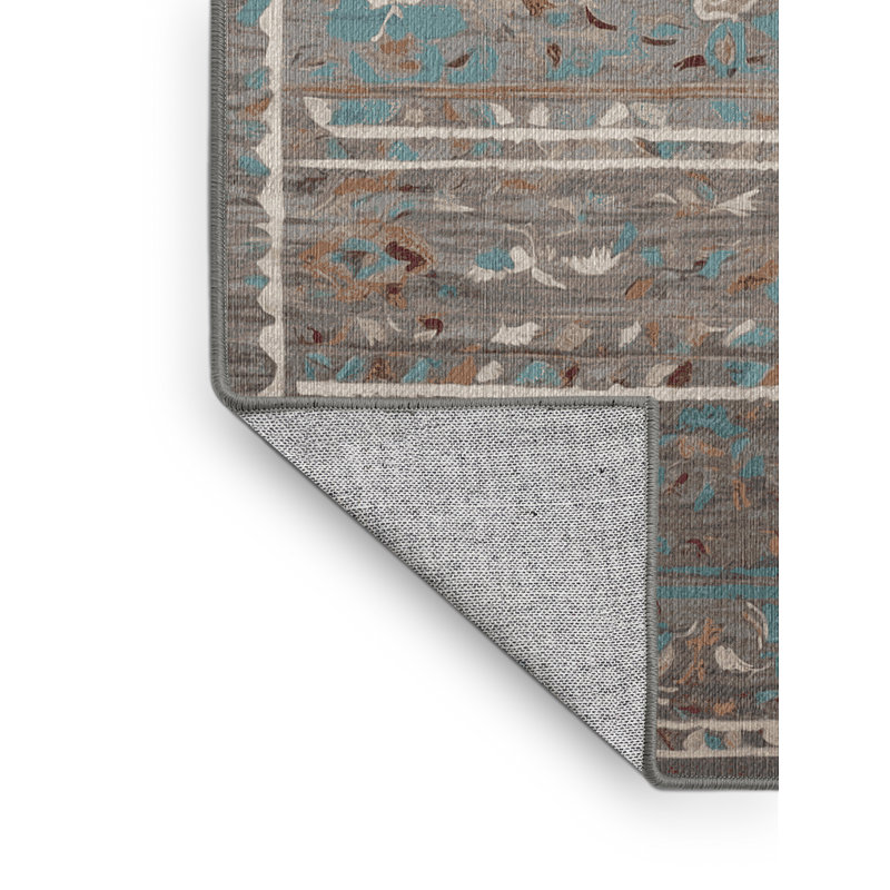 Tapis gris lavable à la machine, Tapis de couloir 2 pi x 4 pi