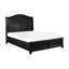 Grand lit plateforme gris anthracite avec rangement pour tiroir de chambre à coucher, rangement traditionnel, décor