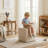 16.73" W Square Cube Ottoman-19777205