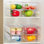 Organisateurs transparents et bacs de rangement avec couvercles, contenants en plastique empilables avec poignées pour réfrigérateur, congélateur, garde-manger, armoire de cuisine