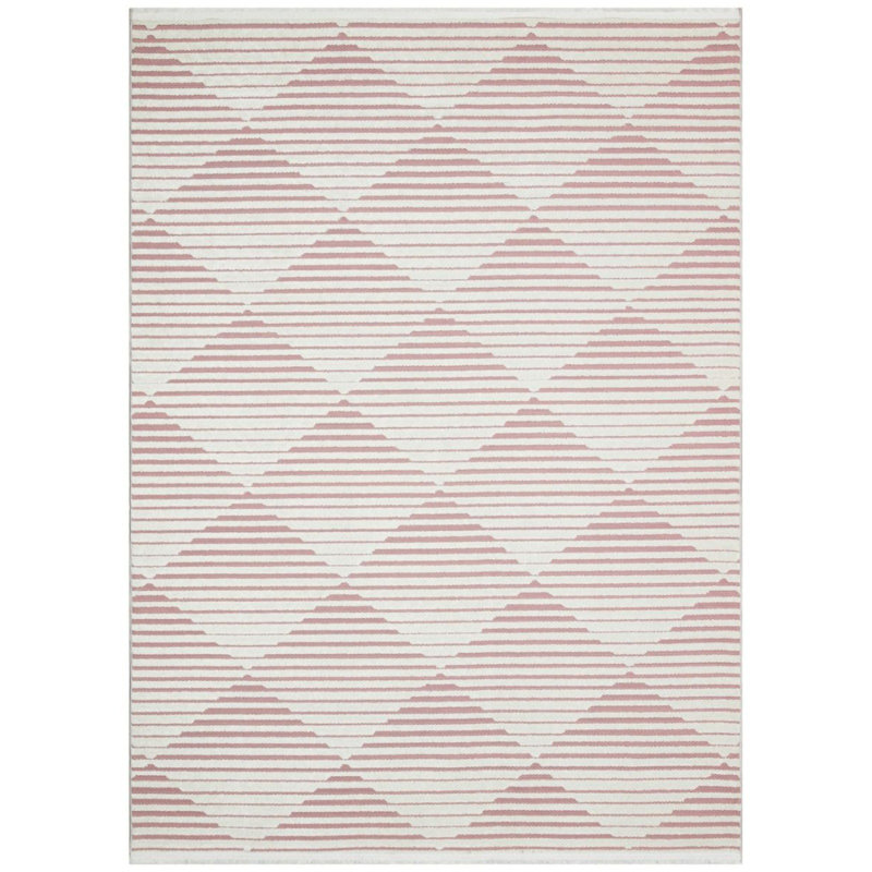 Clennie Geometric Recycled P.E.T Indoor / Outdoor Area Rug, Rectangle 190 x 290cm