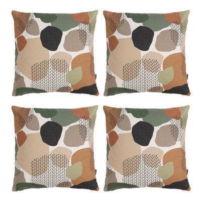 Bean Bag Bazaar Muted Pebble Print Indoor-Outdoor Cushion, Multicolour