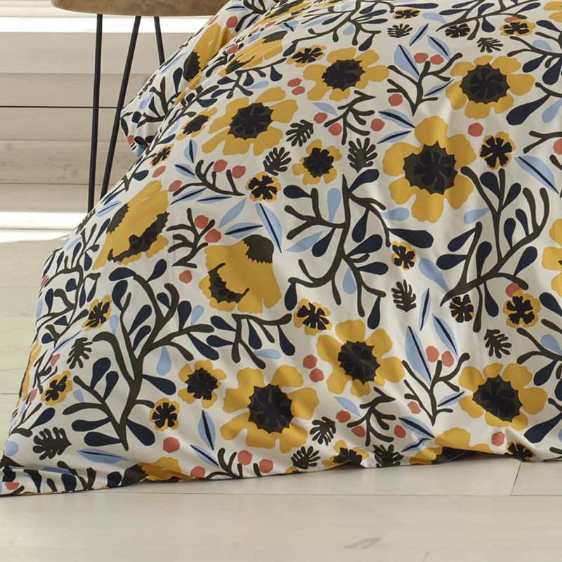 Ensemble d'édredon en coton Marimekko Mykero, Édredon simple et 1 taie décorative