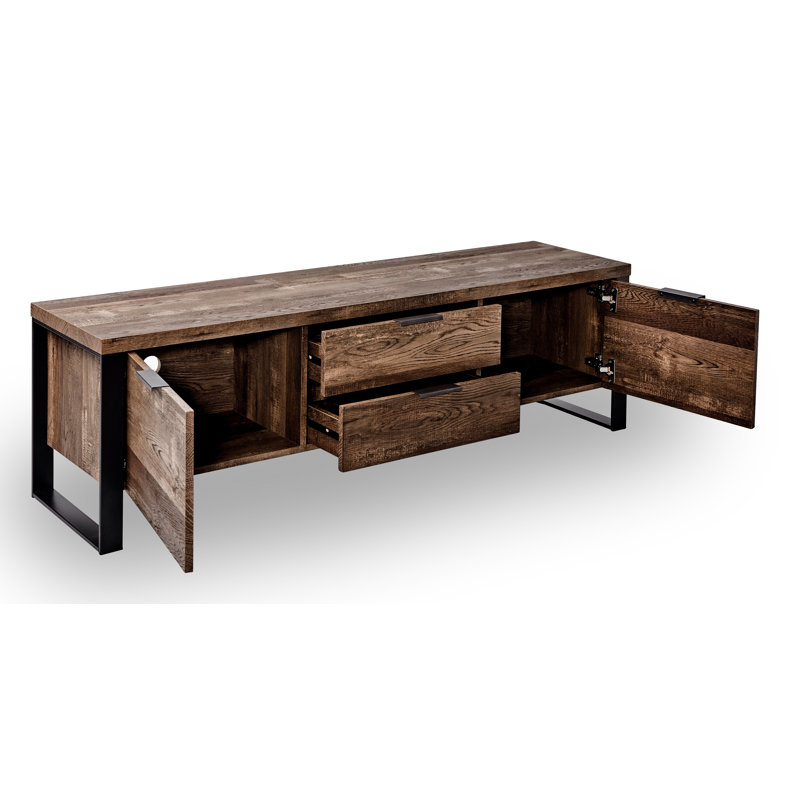 Draylen 60" TV Stand for TVs up to 60", Vintage oak