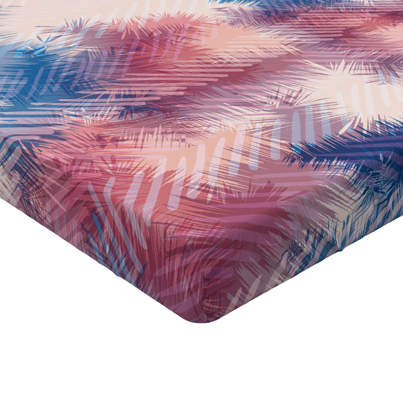 Microfiber Abstract Fitted Sheet, Queen Fitted Sheet