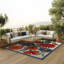Tapis intérieur / extérieur floral Noleen-1663749506