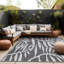 Tapis intérieur / extérieur gris / blanc Aldo-700921784