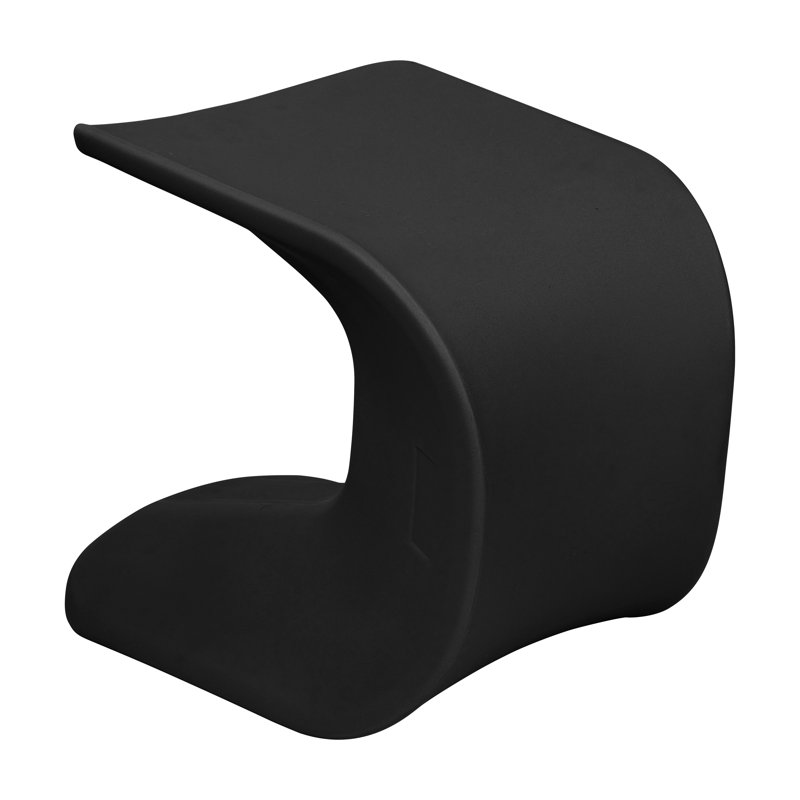 Tabouret ECR4Kids Wave, Noir, 18 po à 19,6 po de hauteur, 1