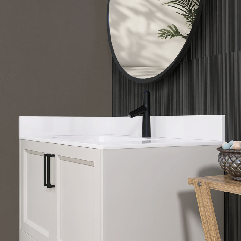 Replacement 21 Inch Sidesplash In White Solid Surface