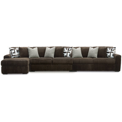 Midnight-Madness 3-Piece Sectional With Chaise