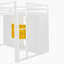 Lit mezzanine en bois avec garde-robe, tablettes et armoire-65687984-65687997