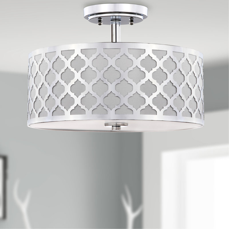 Chanston Semi Flush Mount, Chrome