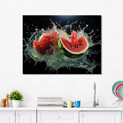 «Red Fruitful Watermelons - Melon», art mural
