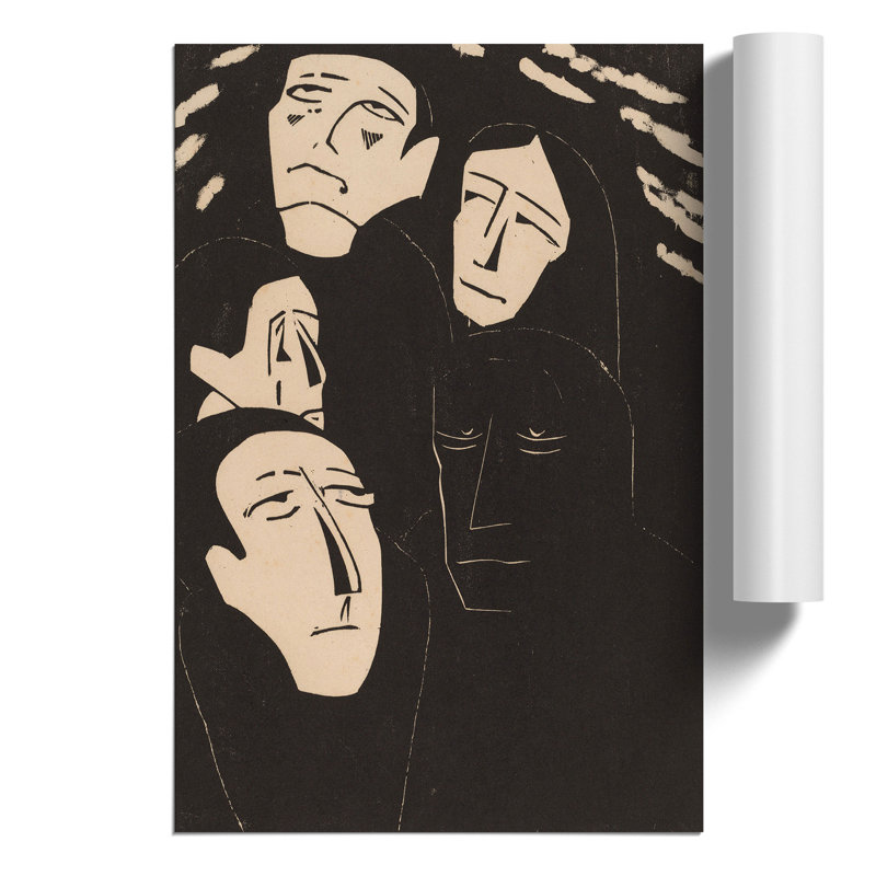 Eavesdropping by Walter Gramatte - No Frame Painting, 59cm H x 42cm W x 0.1cm D