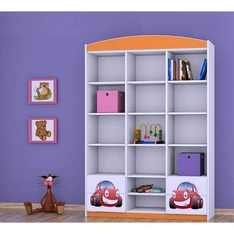 Orlando 183cm H X 132cm W Kids Cube, Orange