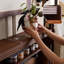 Buffet en noyer massif et bois manufacturé-95136941