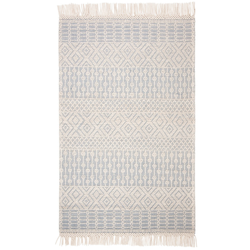 Tapis en laine tissé à la main Cleveland, Rectangle 9 pi x 12 pi