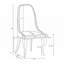Ensemble de 2 chaises de salle à manger rembourrées en velours-1843855816