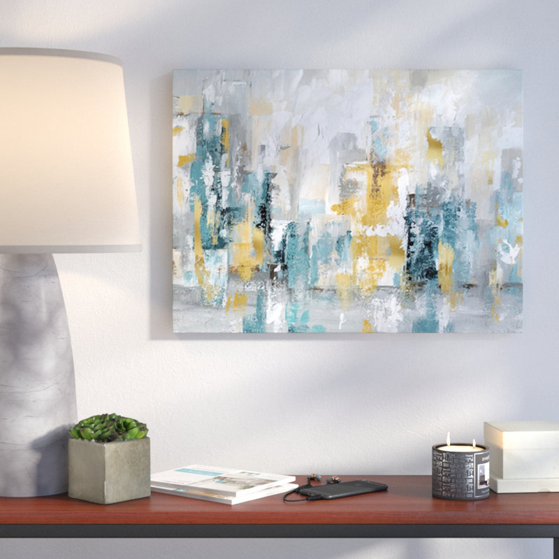 'City Views II' Print, 12" H X 16" W x 1.5" D, Wrapped Canvas, No Frame