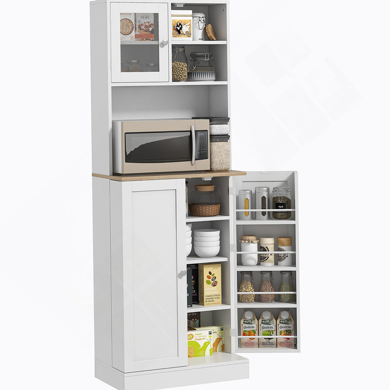 Pantry Cabinet With Adjustable Shelves, Doors