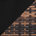Coussin noir / structure brune