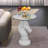 Horse Head Accent Table Animal Statue End Tables Livingroom, White-606708337
